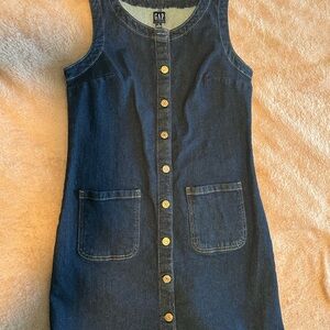 GAP Dark Indigo Denim Top with Contrast Stitching